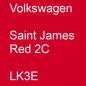 Preview: Volkswagen, Saint James Red 2C, LK3E.